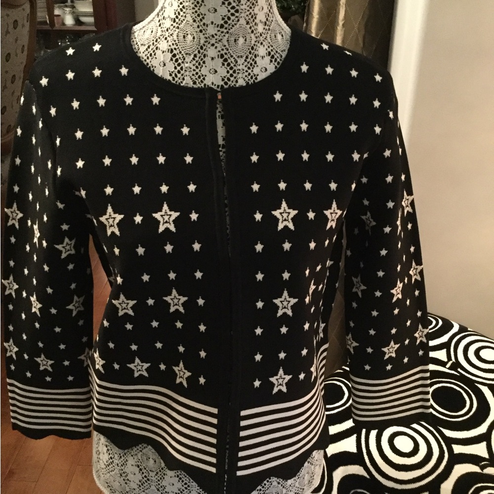 Ted Baker Navy & Cream Cardigan
